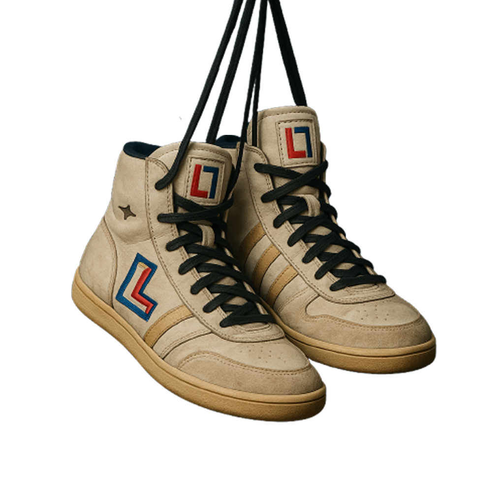 Wrestling shoes for Laces 4 Legends Fundraiser